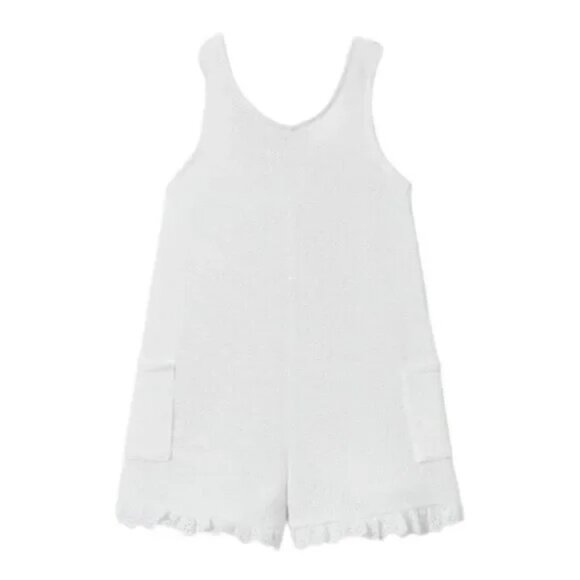 Zara Kids Girls White Romper Cover Up - Picture 1 of 5